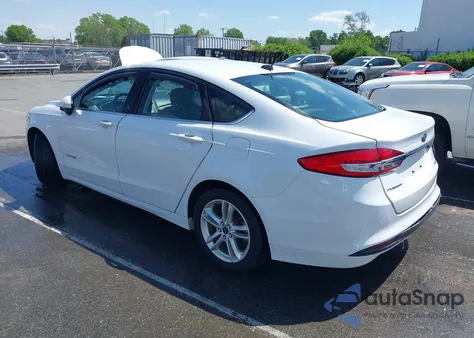 2018 Ford Fusion Hybrid S from USA, damaged, VIN 3FA6P0UU1JR204607